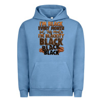 Pigment Pebble Blue im black every month but this month im blackity bl Urban Hoodie - LillyAllenDesigns