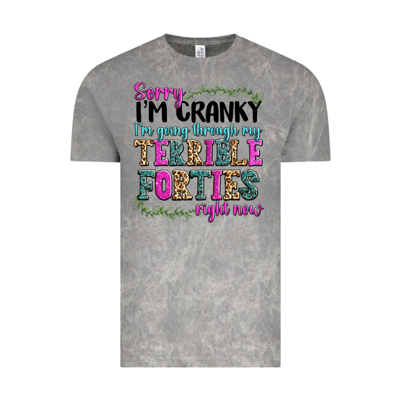 Sorry Im Cranky Im Going Through My Terrible Forti Vintage Tee by texasbilliewilder | Teevron
