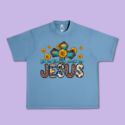 Let Me Tell You About My Jesus Urban Heavy Tee Designed By Zillion Design Studio