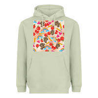 Matcha back to school seamless pattern 4 (3600x3600) Heavyweight Hoodie - AdoDesignShop