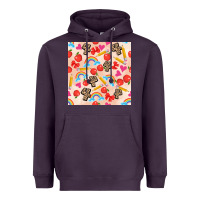 Plum back to school seamless pattern 4 (3600x3600) Heavyweight Hoodie - AdoDesignShop