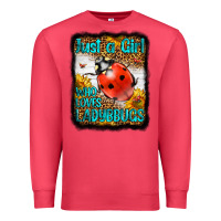 Cardinal Western Just A Girl Who Loves Ladybug Premium Sweatshirt - LillyAllenDesigns
