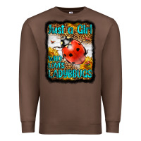 Chestnut Western Just A Girl Who Loves Ladybug Premium Sweatshirt - LillyAllenDesigns