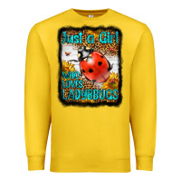 Lemon Western Just A Girl Who Loves Ladybug Premium Sweatshirt - LillyAllenDesigns
