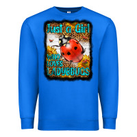 True Royal Western Just A Girl Who Loves Ladybug Premium Sweatshirt - LillyAllenDesigns