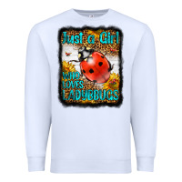 White Western Just A Girl Who Loves Ladybug Premium Sweatshirt - LillyAllenDesigns