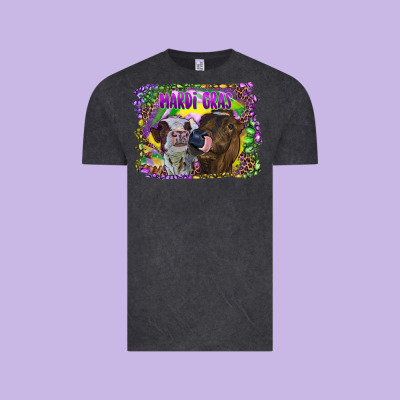 Vintage Tee Mardi Gras Heifers