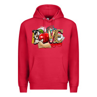 Cardinal teacher school love Premium Hoodie - NancyCooperArtShop