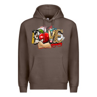 Coffee teacher school love Premium Hoodie - NancyCooperArtShop