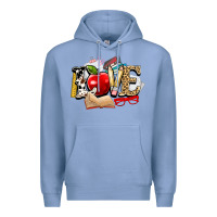 Colony Blue teacher school love Premium Hoodie - NancyCooperArtShop