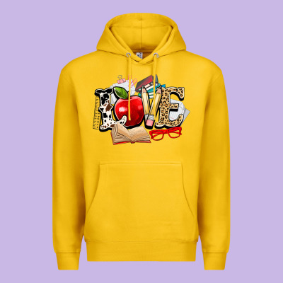 Teacher School Love Premium Hoodie Designed By Nancycooperartshop