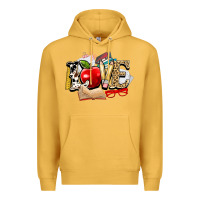 Mustard teacher school love Premium Hoodie - NancyCooperArtShop