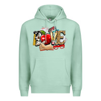 Seafoam teacher school love Premium Hoodie - NancyCooperArtShop