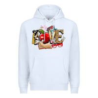 White teacher school love Premium Hoodie - NancyCooperArtShop