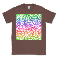 Chestnut watercolor rainbow leopard seamless pattern Classic Tee - BundleAndBundleShop