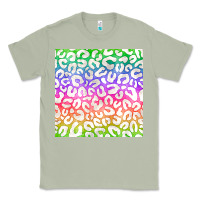 Matcha watercolor rainbow leopard seamless pattern Classic Tee - BundleAndBundleShop