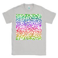 Moon Dust watercolor rainbow leopard seamless pattern Classic Tee - BundleAndBundleShop