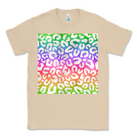 Mushroom watercolor rainbow leopard seamless pattern Classic Tee - BundleAndBundleShop