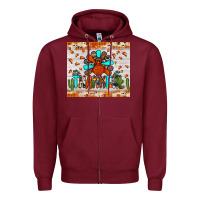Burgundy thankful turkey Zipper Hoodie - JahusDesignShop