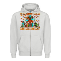 Dove Grey thankful turkey Zipper Hoodie - JahusDesignShop