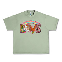 Oil Green easter bunny love Urban Heavy Tee - RanaPortraitStore