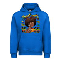 Cobalt juneteenth 1865 black woman Urban Hoodie - LillyAllenDesigns