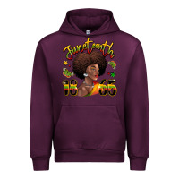 Mauve Wine juneteenth 1865 black woman Urban Hoodie - LillyAllenDesigns