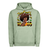 Pigment Oil Green juneteenth 1865 black woman Urban Hoodie - LillyAllenDesigns