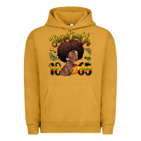 Pigment Peanut Butter juneteenth 1865 black woman Urban Hoodie - LillyAllenDesigns