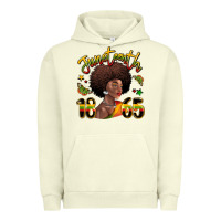 Pigment Pistachio juneteenth 1865 black woman Urban Hoodie - LillyAllenDesigns