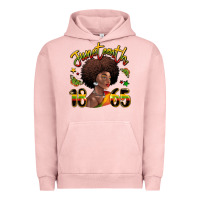 Pigment Salmon juneteenth 1865 black woman Urban Hoodie - LillyAllenDesigns