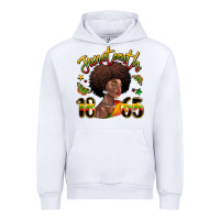 White juneteenth 1865 black woman Urban Hoodie - LillyAllenDesigns
