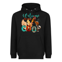Black welcome to our coop Heavyweight Hoodie - Artiststas