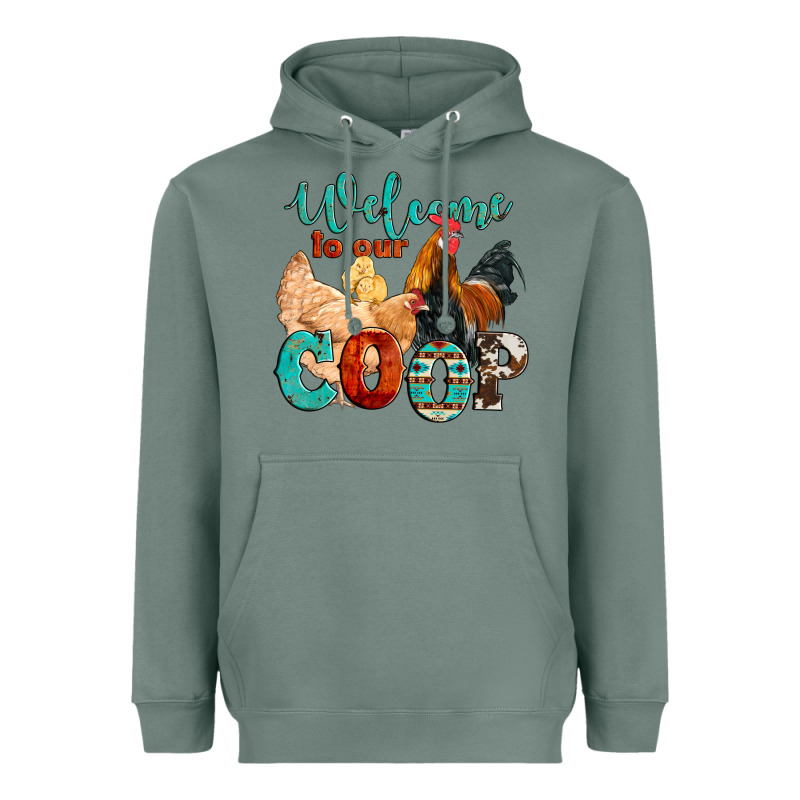 Welcome To Our Coop Heavyweight Hoodie by Artiststas | Teevron