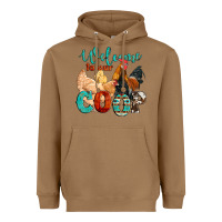 Toasted Coconut welcome to our coop Heavyweight Hoodie - Artiststas