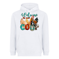 White welcome to our coop Heavyweight Hoodie - Artiststas