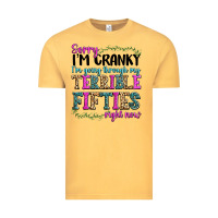 Vintage Mustard sorry i’m cranky i’m going through my terrible Vintage Tee - texasbilliewilder