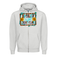 Dove Grey spoiler alert i dont care Zipper Hoodie - AdoDesignShop