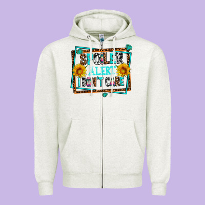 Spoiler Alert I Dont Care Zipper Hoodie Designed By Adodesignshop