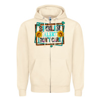 Sandshell spoiler alert i dont care Zipper Hoodie - AdoDesignShop