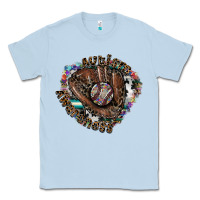 Dusty Blue autism awareness baseball Classic Tee - SublimationCraftShop