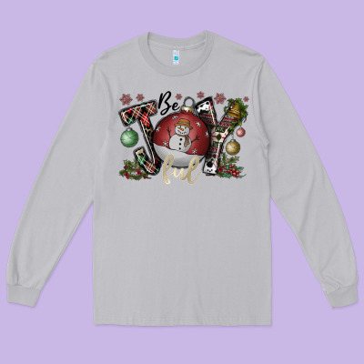 Be Joy Ful Long Sleeve Tee Designed By Cowhidedigitalart