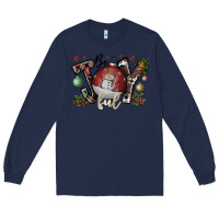 Navy be joy ful Long Sleeve Tee - CowhideDigitalArt