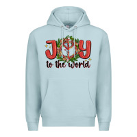 Blue Mist joy to the world Premium Hoodie - MaliasSmallBusiness