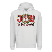 Dove Grey joy to the world Premium Hoodie - MaliasSmallBusiness