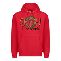 Red joy to the world Premium Hoodie - MaliasSmallBusiness