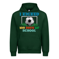 Forest Green i kicked 100 days of school Urban Hoodie - LillyAllenDesigns
