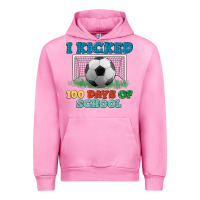 Fuchsia Pink i kicked 100 days of school Urban Hoodie - LillyAllenDesigns