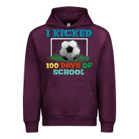 Mauve Wine i kicked 100 days of school Urban Hoodie - LillyAllenDesigns