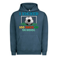 Pigment Midnight Navy i kicked 100 days of school Urban Hoodie - LillyAllenDesigns